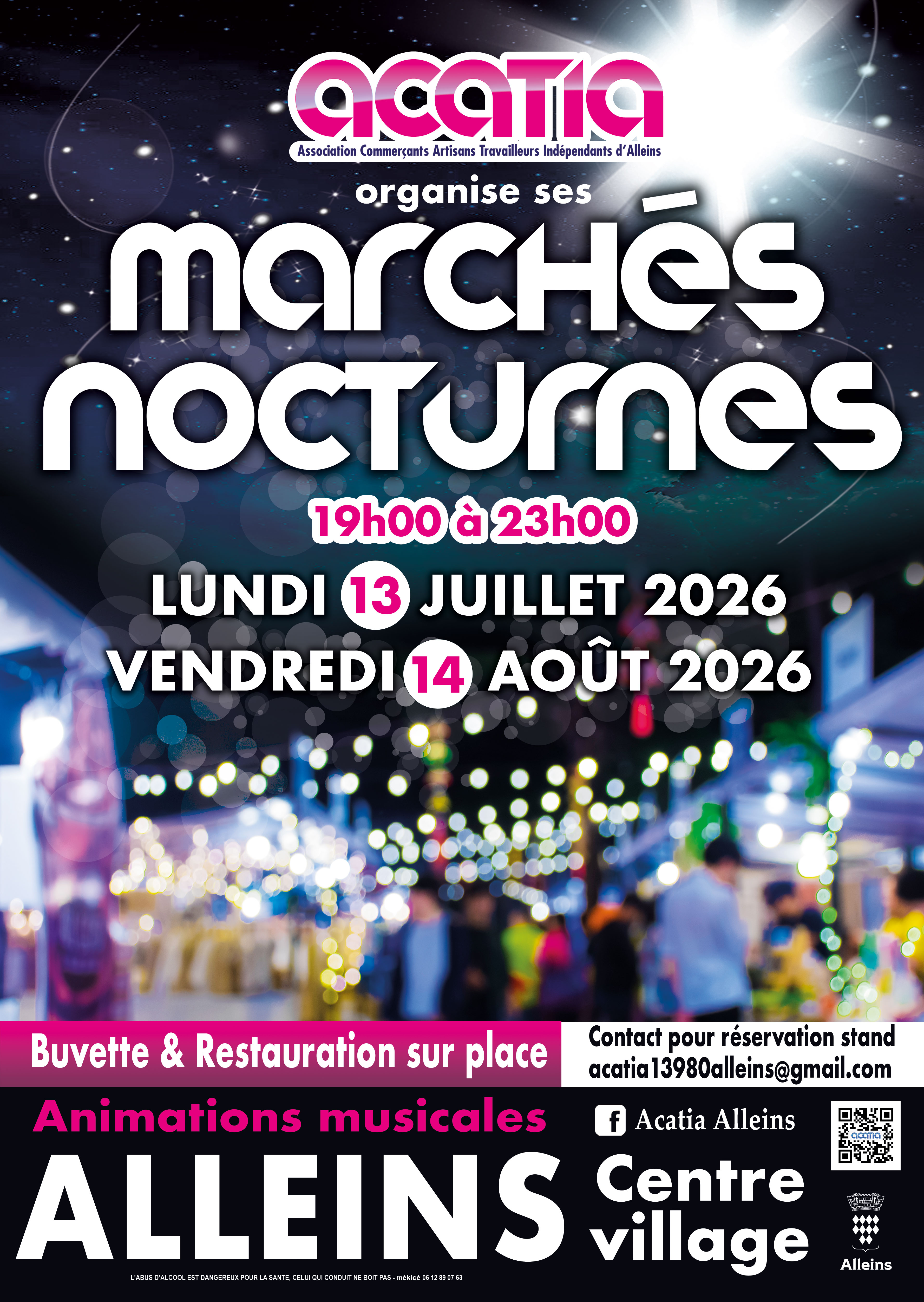 Marchés Nocturnes 13 Juillet 2026